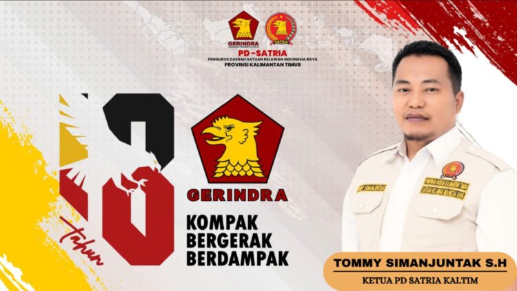 SATRIA Kaltim Dukung Penuh Peringatan HUT ke-18 Partai Gerindra